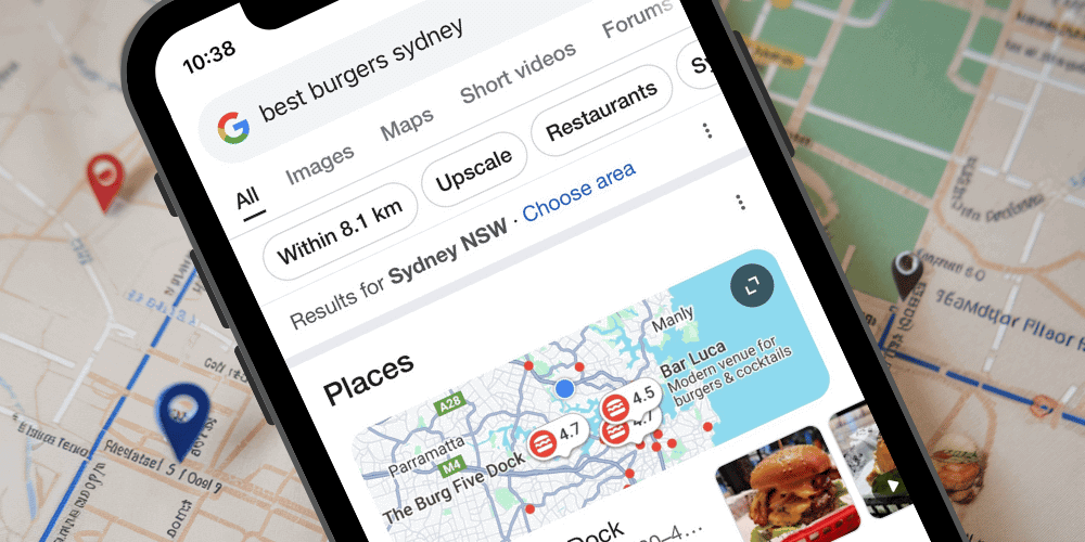 Google search for best burgers near me