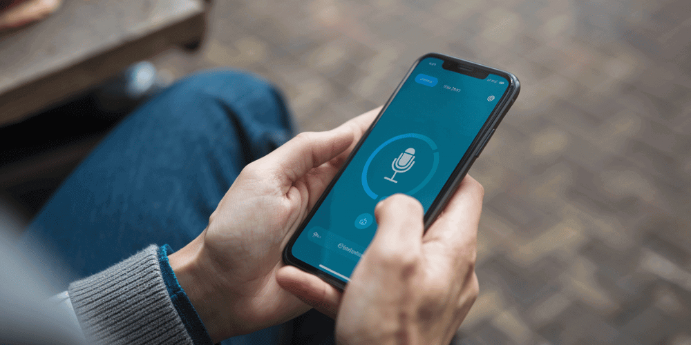 Voice search on smartphone